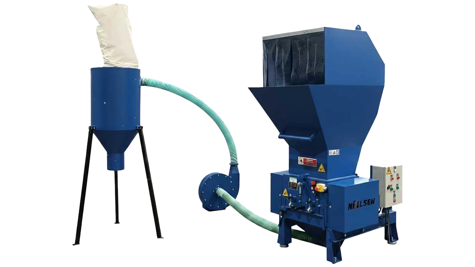 nielsen-solutions-broyeursde-plastique-avec-silo-aspirateur